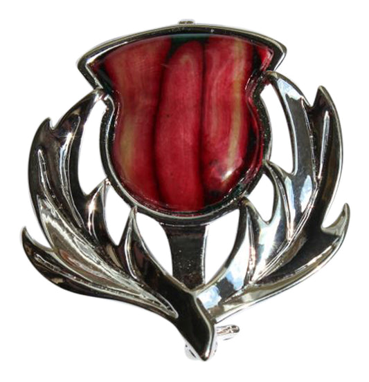 Heathergems Brora Thistle Brooch