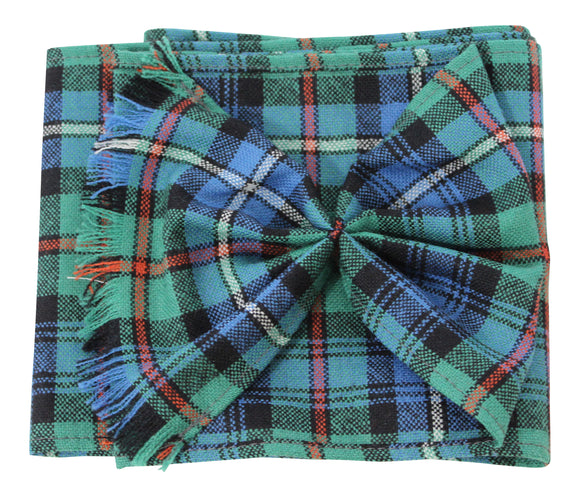 Scottish 100% Wool Tartan Ladies Mini Sash With Rosette Robertson Hunting Ancient