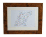 Art By The Loch Handmade Scottish North Coast 500 Route Word Art Picture