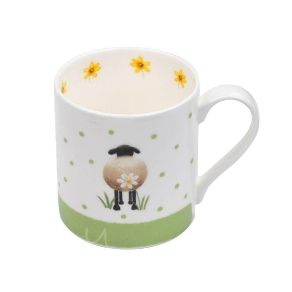 Lucy Pittaway Lovely Sheep Lamb & Daisy Flower Mug Cup