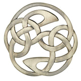 Scottish Eternal Celtic Knot Lindisfarne Plaid Brooch Pin