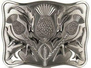 Stunning Scottish Celtic Thistle Kilt Belt Buckle - Antique Finish
