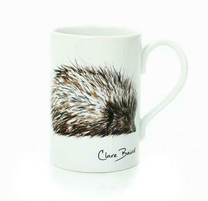 Clare Baird Scottish Cute Spikey Hedgehog Porcelain Mug Cup