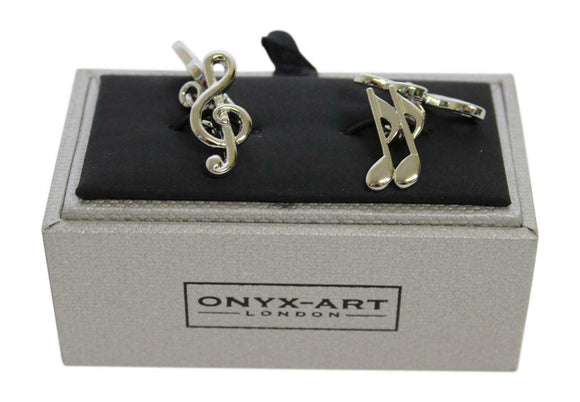 Onyx Art London Music Musical Note Musician Mens Cufflinks