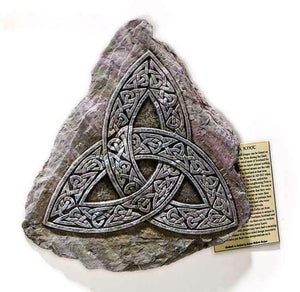 Triquetra Celtic Interlace Knot Wall Plaque, Sign, Picture - Indoor Outdoor Use