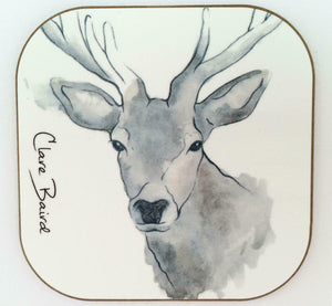 Clare Baird Scottish Highland Stag Coaster Table Mat