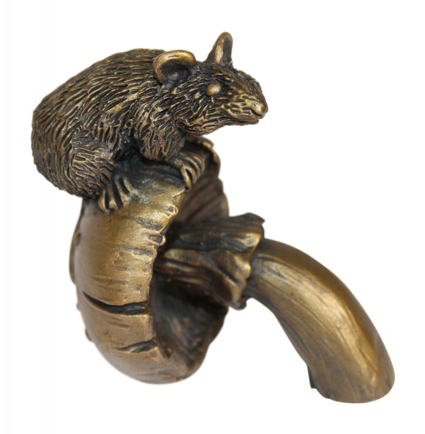 Bronze Mouse On Mushroom