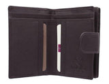 Origin Ladies Tab Purse Wallet Mala Leather with RFID ID Protection 3118 Plum