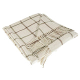 The Isle Mill Tattersall 100% Merino Lambswool Large Blanket Throw Comforter
