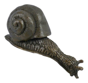 Oriele Cold Cast Bronze Super Cute Snail Figure Figurine Decoration
