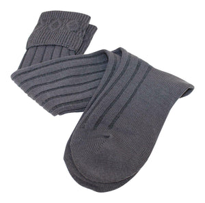 Thistle Shoes Calve Length Budget Kilt Hose Socks in Charcoal Grey