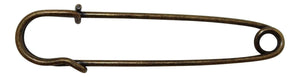 3 Inch Kilt Pin Brushed Antique Finish Ideal for Kilts, Skirts and Shawls