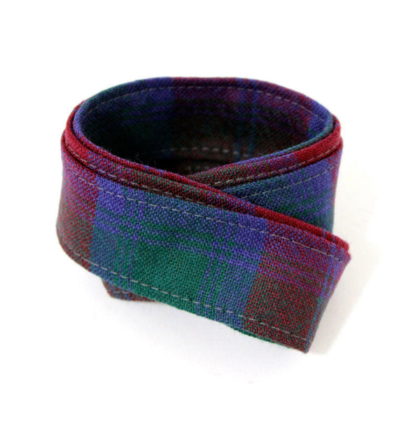 100 % Pure Wool Traditional Tartan Ribbon - 1 Inch x 54 Inches - Lindsay