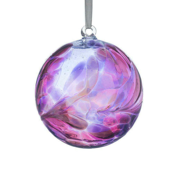 D & J Glassware Unique Handmade Well Being Decorative Glass Ball Bauble