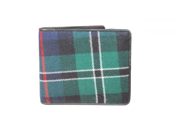 100% Scottish Tartan & Real Leather Mens Wallet - Rose Ross Hunting