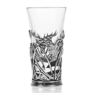 Stunning Pewter Scottish Highland Stag Shot Tot Glass