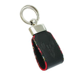 Mala Leather Braemar Double Key Fob Keyring Featuring a Highland Stag