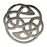 Scottish Eternal Celtic Knot Lindisfarne Plaid Brooch Pin