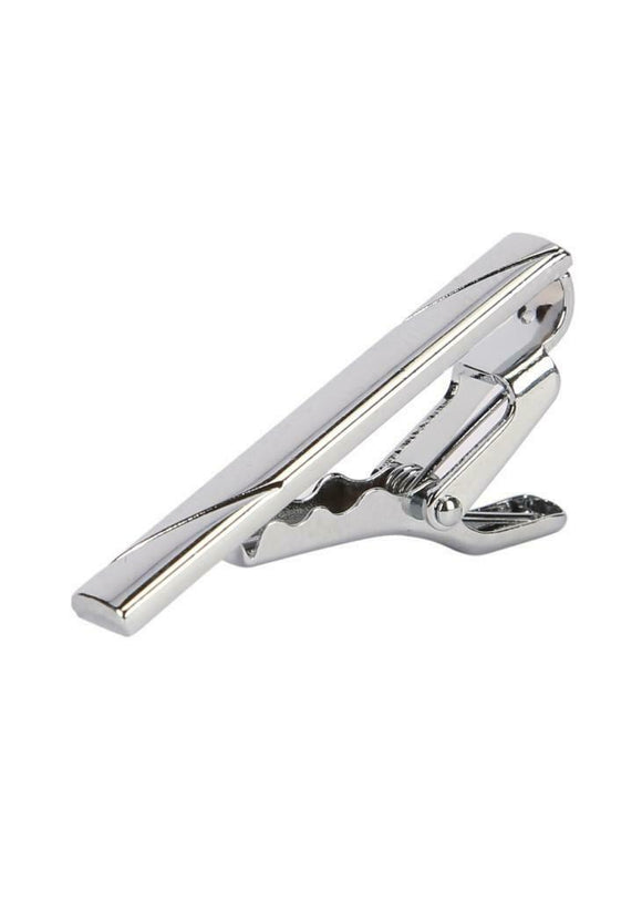 Lloyd Attree & Smith Boxed Highly Polished Chrome Silver Tie Clip Bar