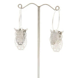 Love The Links Silver or Gold Coloured 3D Effect Cascading Owl Dangly Earrings