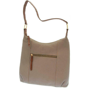 Rowallan Prelude Taupe Grey Zip Top Shoulder Handbag Purse