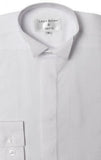 Black or Brilliant White Wing Collar Dress Kilt Wedding Shirt Boys 8 Sizes