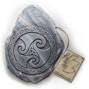 Scottish Celtic Spiral Wall Plaque, Sign, Picture - Indoor Outdoor Use.