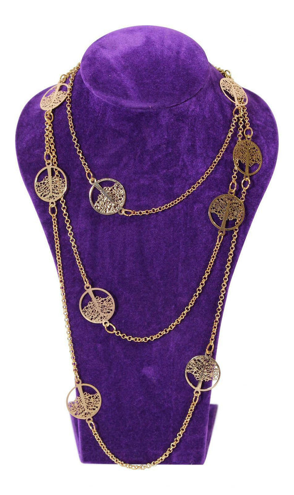 Love The Links Silver Gold Tree Of Life Double Strand Necklace Chain