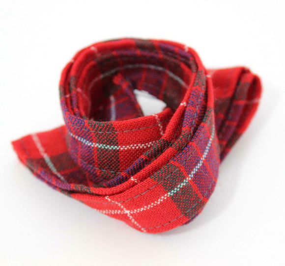 100 % Pure Wool Traditional Tartan Ribbon - 1 Inch x 54 Inches - Fraser