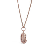 Lily Blanche Rose Gold Silver Feather Necklace Pendant