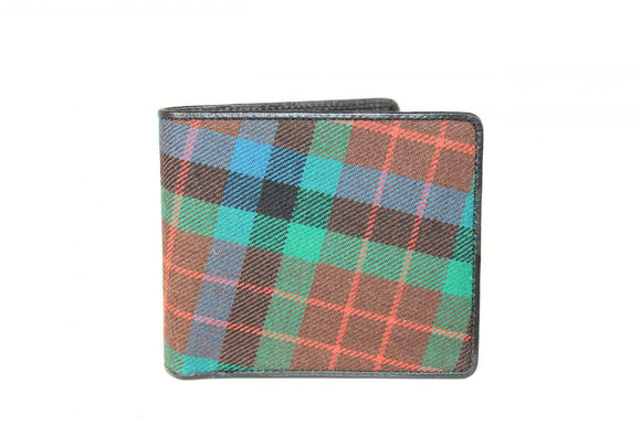100% Scottish Tartan & Real Leather Mens Wallet - MacDuff Hunting