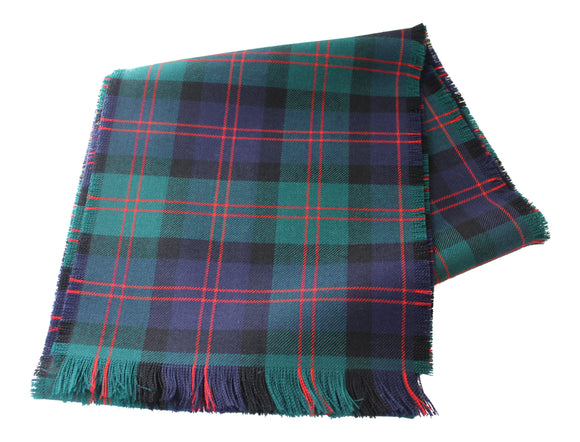 Traditional Scottish Tartan 100% Wool Plain Full Fringed Sash - Blair Modern