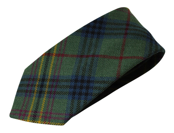 100% Wool Authentic Traditional Scottish Tartan Neck Tie - Kennedy Muted