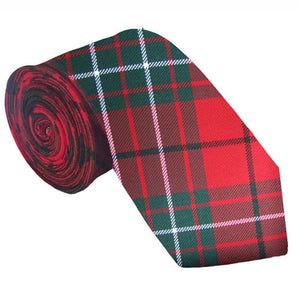 100% Wool Traditional Scottish Tartan Neck Tie - Cumming Red Modern