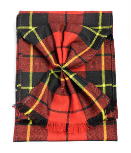 Scottish 100% Wool Tartan Ladies Mini Sash With Rosette - Wallace