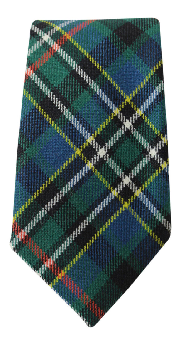 100% Wool Authentic Traditional Scottish Tartan Neck Tie - Scott Green Ancient