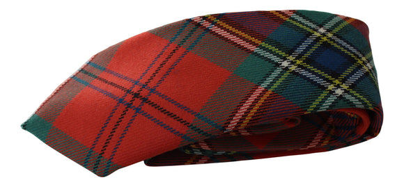 100% Wool Traditional Scottish Tartan Neck Tie - MacLean Duart Ancient