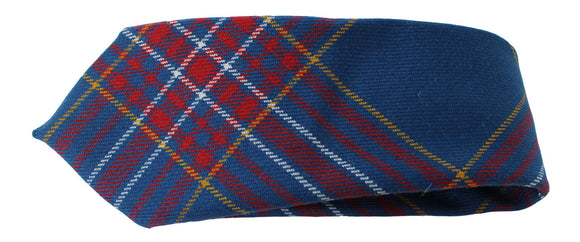 100% Wool Authentic Traditional Scottish Tartan Neck Tie - Crieff Blue
