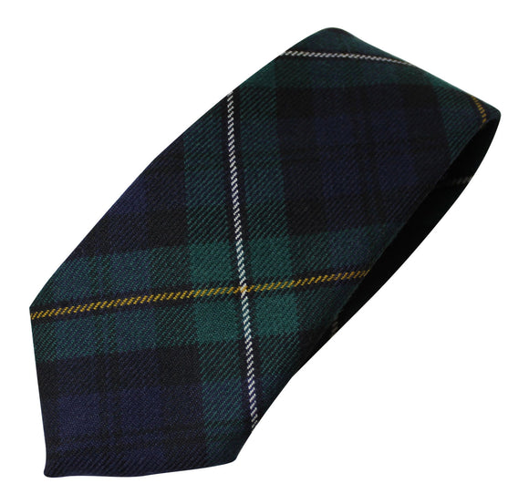 100% Wool Traditional Scottish Tartan Neck Tie - Campbell Of Loudoun Modern