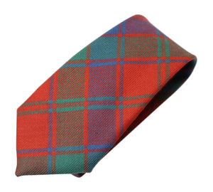 100% Wool Authentic Traditional Scottish Tartan Neck Tie - Robertson Red Ancient