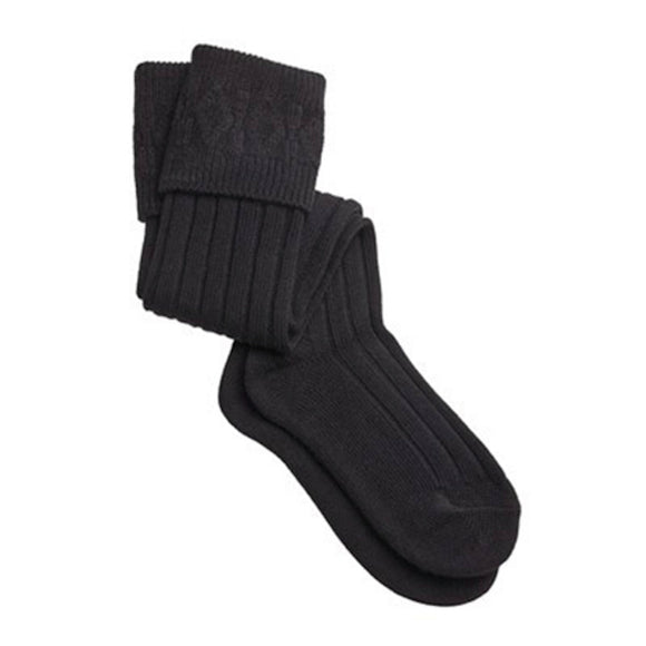 Thistles Shoes Calve Length Budget Kilt Hose Socks in Black