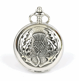 Mechanical Full Hunter Pocket Watch With Antique Scottish Thistle Front Design