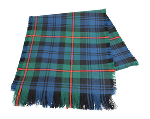 Traditional Scottish Tartan 100% Wool Plain Full Fringed Sash - MacKinlay Ancient