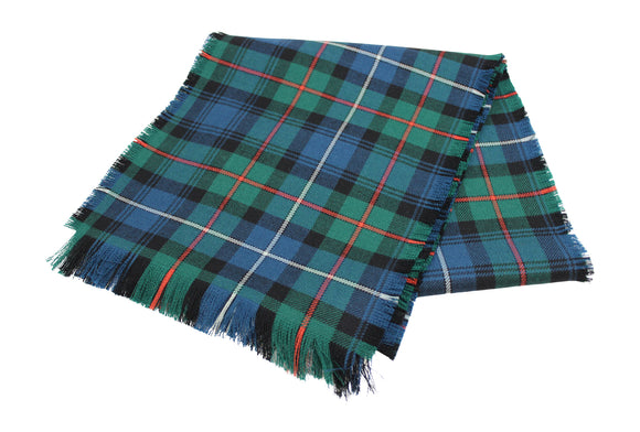 Traditional Scottish Tartan 100% Wool Plain Full Fringed Sash - Robertson Hunting Ancient