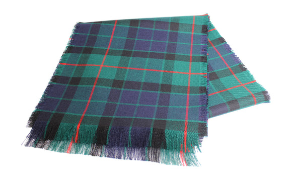 Traditional Scottish Tartan 100% Wool Plain Full Fringed Sash - Gunn Modern