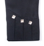 Traditional 13oz Barrathea Wool Black Argyll Jacket & 5 Button Vest - Short Fit
