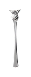 Modern Scottish Simple Thistle Kilt Pin in Highly Polished Pewter