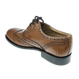 Executive Leather Traditional Custom Grade Good Year Welted Ghillie Brogue Brown