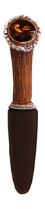 My Heart is in the Highlands Resin Stag Horn Sgian Dubh with Selection of Stones
