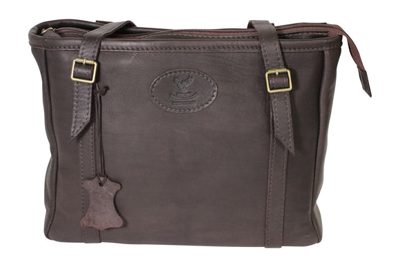 Wild Scottish Deerskin Designer Leather Authentic Large Grab Bag